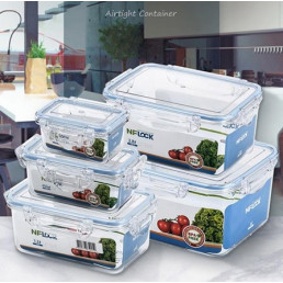 [NFLock] Tritan Sealed Container Square 5P Set