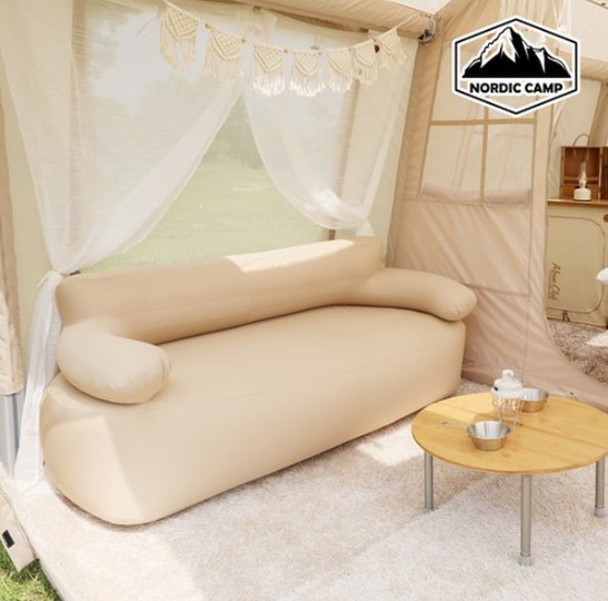 [NORDIC CAMP] Urban white double air sofa
