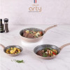 [shizell] Arty Pattern Grani IH Frying Pan 3-piece Set