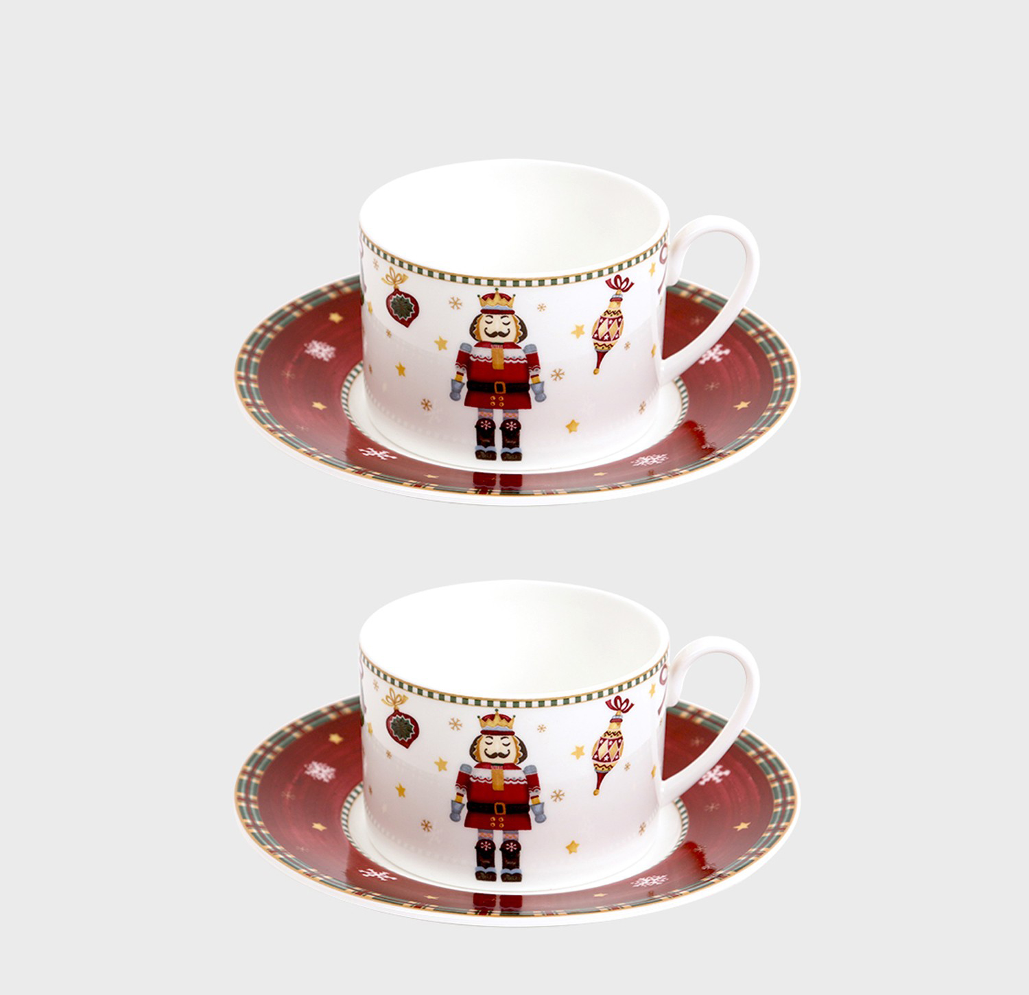 [Hankook Chinaware] Christmas Nutcracker Coffee Cup Set for 2