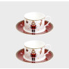 [Hankook Chinaware] Christmas Nutcracker Coffee Cup Set for 2