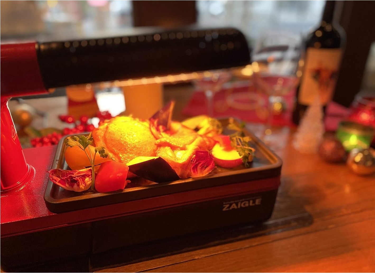 [ZAIGLE] Party Red Home Mini Electric Grill