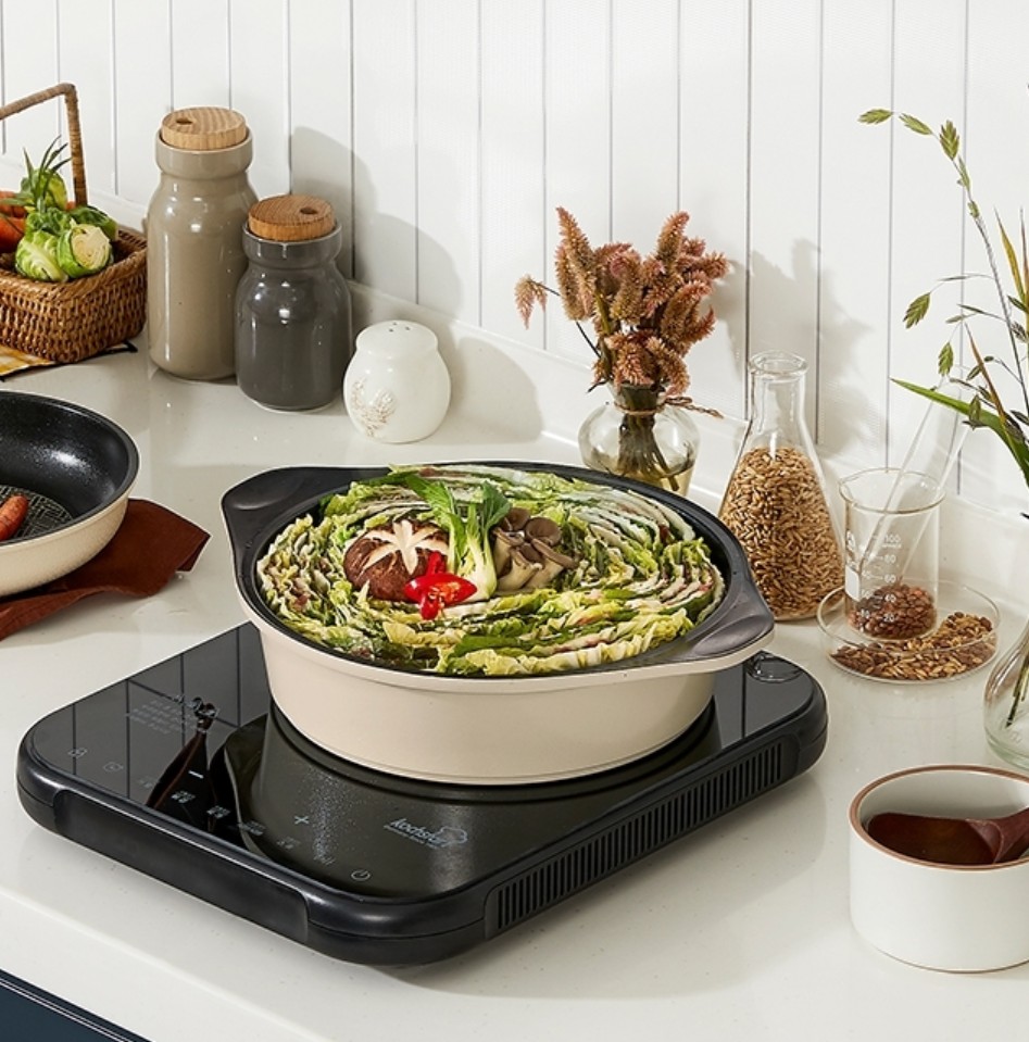 [kochstar] Adela induction cast iron double hands pot 24cm