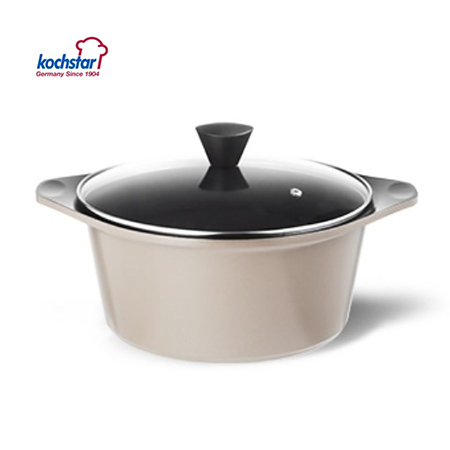 [kochstar] Adela induction cast iron double hands pot 24cm