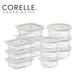 [CORELLE] Coordinator Silicone Glass Sealed Container_Mixed 2,9,12 Types