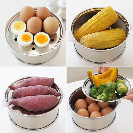 [Jenniferoom] Stainless steel 2-stage egg boiler