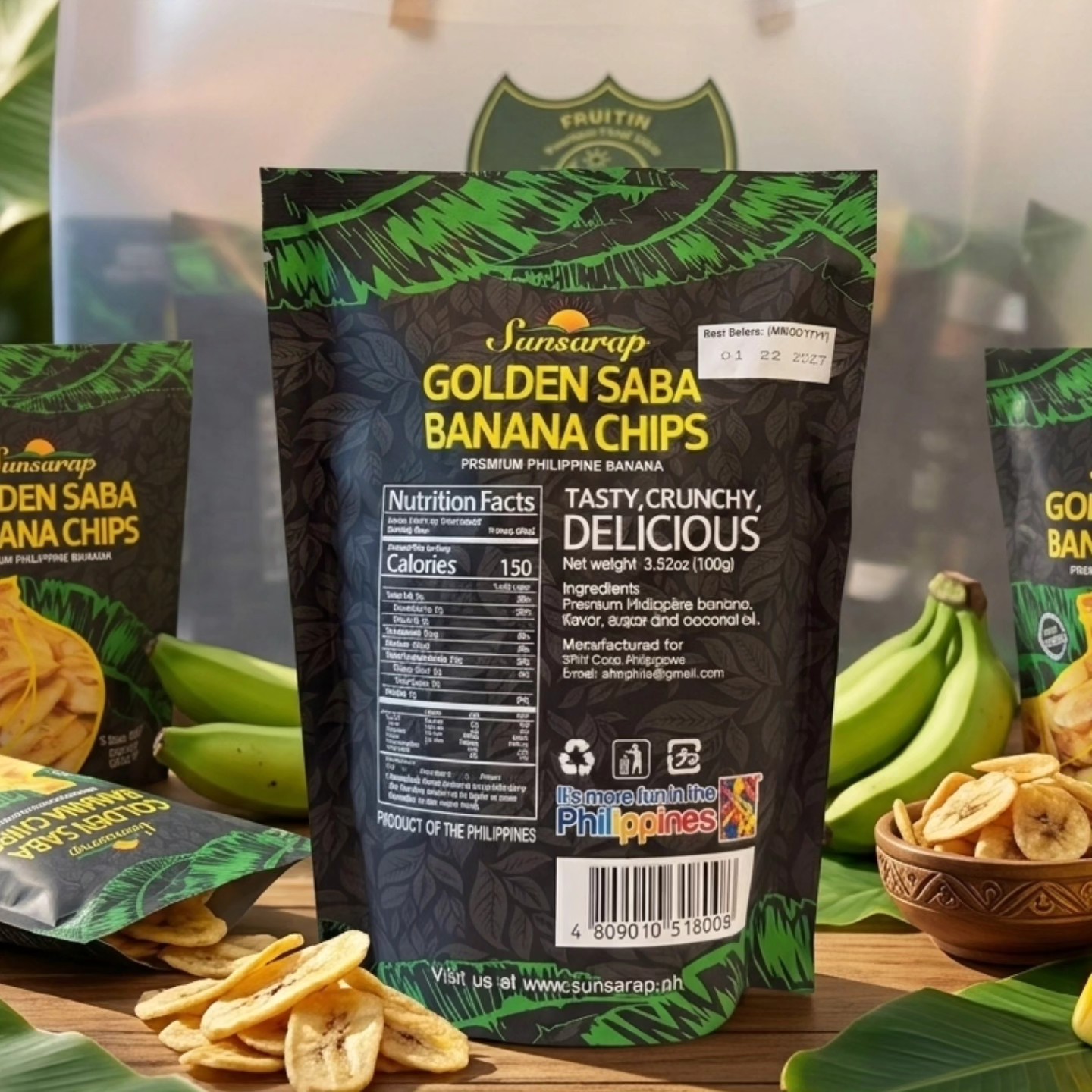 Mix Saba Chips & Dried Mangoes