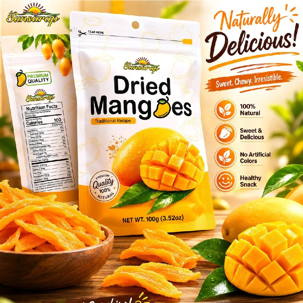 Sunsarap Dried Mangoes 100g