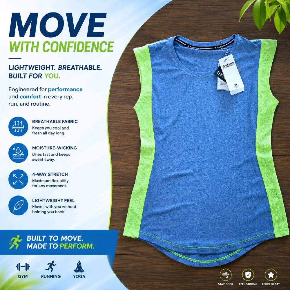 Assorted Women Sports Wear Tops for Petite Girls